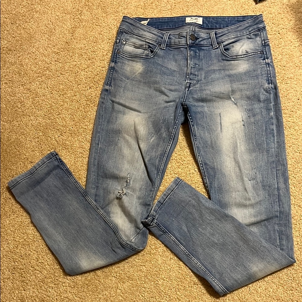 ONLY & SONS Men's Blue Jeans